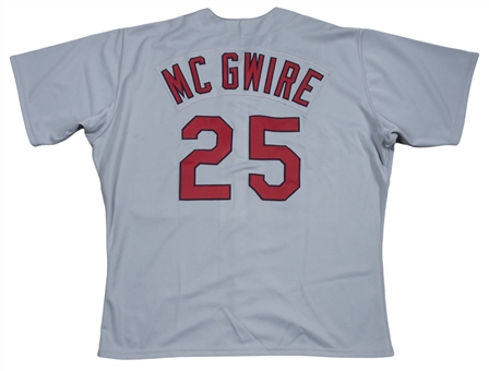 1999 Mark McGwire Game Used St. Louis Cardinals Road Jersey (MEARS)